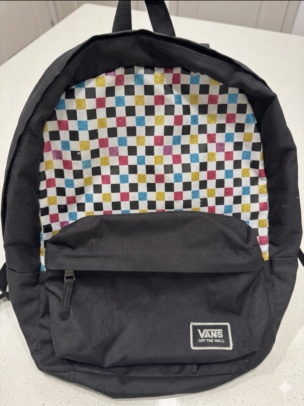 Vans "Off The Wall" Multicolor Glitter
Checkerboard Backpack